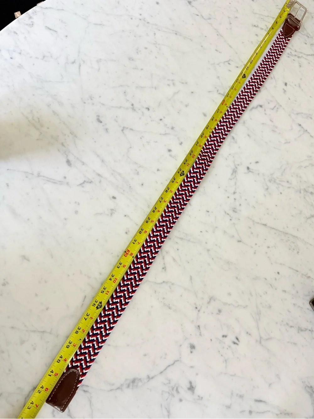 YRI Braided Braveheart Elastic Belt Mens Size L